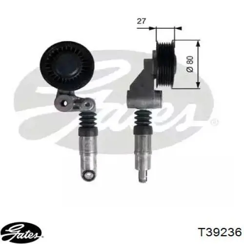 Napinacz paska napędowego Gates T39236 cena, od 30,72 USD