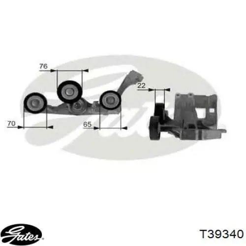 6072000070 Mercedes Napinacz paska napędowego