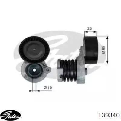 Napinacz paska napędowego Mercedes 6072000070 cena, od 59,83 USD