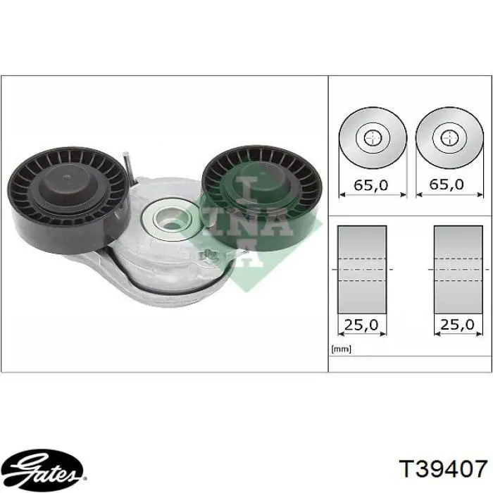 Napinacz paska napędowego GX736B248AA Land Rover