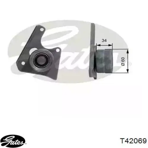 Rolka prowadząca kierunkowa paska rozrządu Gates T42069 cena, od 30,14 USD