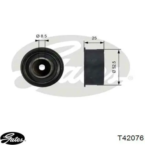Rolka prowadząca kierunkowa paska rozrządu 9128740 General Motors