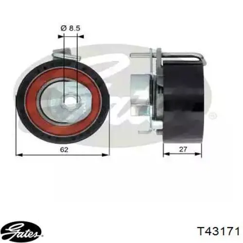 Rolka napinacza paska rozrządu Ford BE8Z6K254A cena, od 27,44 USD