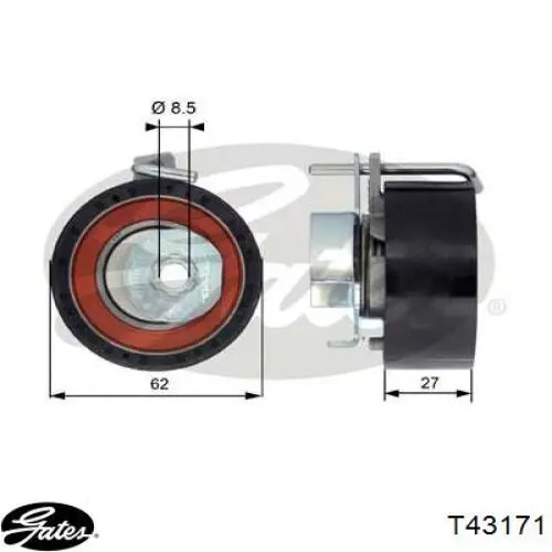 Do koszyka BE8Z6K254A Ford Rolka napinacza paska rozrządu