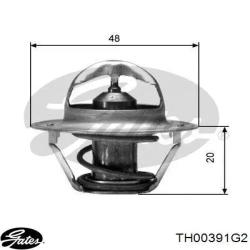 Termostat Gates TH00391G2 cena, od 12,75 USD