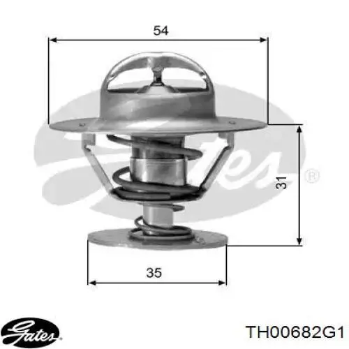 Termostat Gates TH00682G1 cena, od 10,58 USD