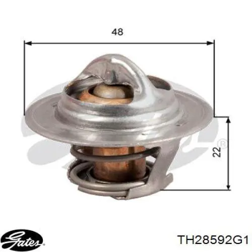Do koszyka TH28592G1 Gates Termostat