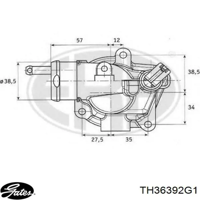 Obudowa termostatu FAE 5350392 cena, od 28,05 USD