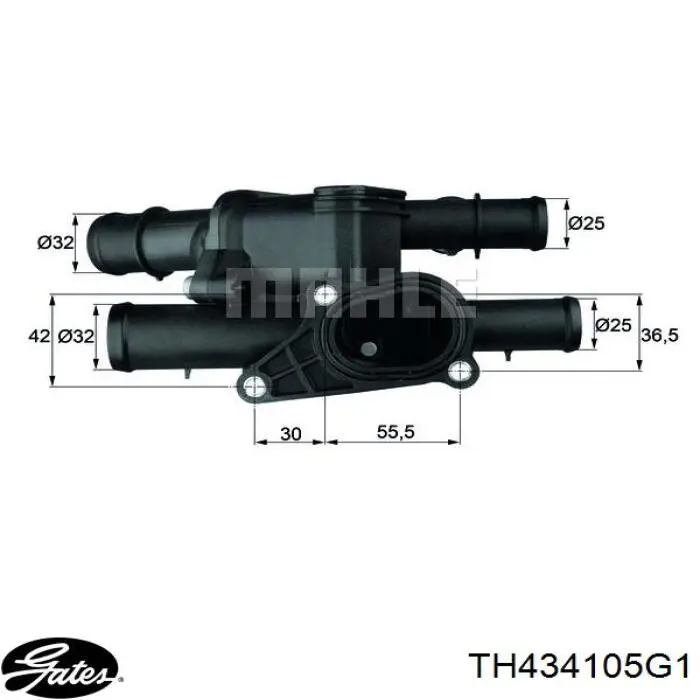 TH434105G1 Gates Obudowa termostatu