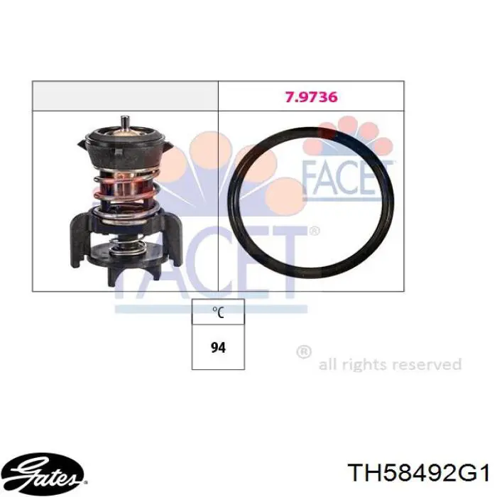 TH58492G1 Gates termostat