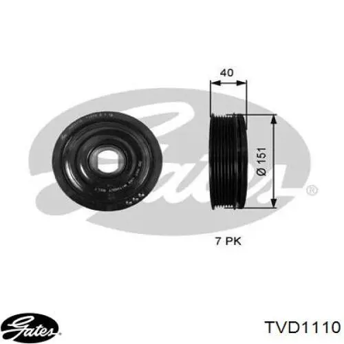 Do koszyka 8200361247 Renault (RVI) Koło pasowe wału korbowego