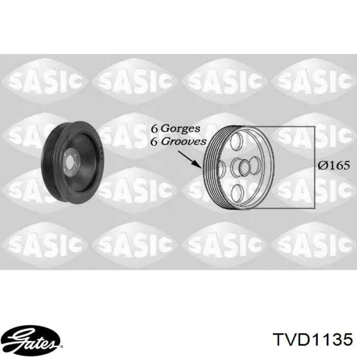 Koło pasowe wału korbowego General Motors 93192547 cena, od 68,12 USD