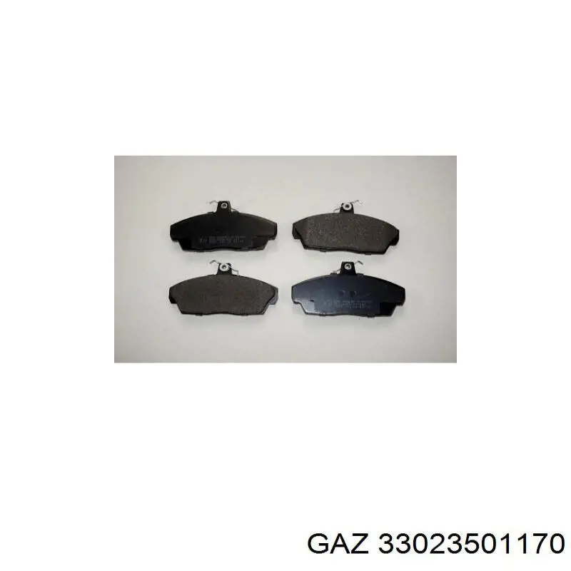 Klocki hamulcowe przednie tarczowe 33023501170 GAZ