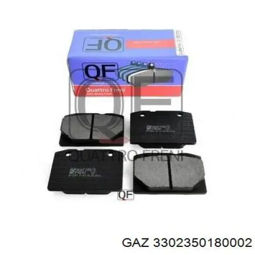 3302350180002 GAZ Klocki hamulcowe przednie tarczowe
