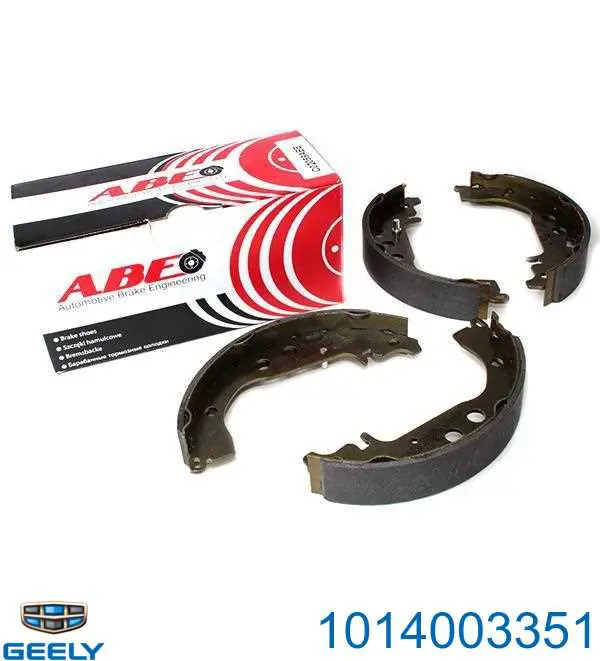 Klocki hamulcowe tylne bębnowe 1014003351 Geely