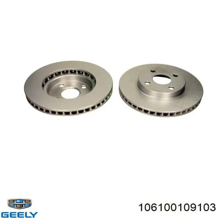 Tarcza hamulcowa przednia 106100109103 Geely