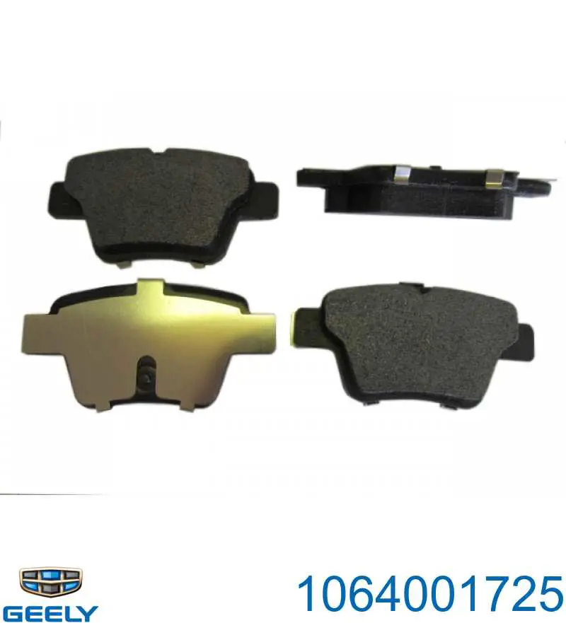 Okładziny (klocki) do hamulców tarczowych tylne Geely 1064001725 cena, od 17,56 USD