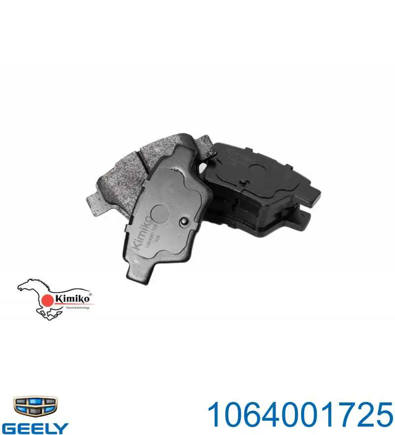Okładziny (klocki) do hamulców tarczowych tylne Geely 1064001725 cena, od 17,56 USD