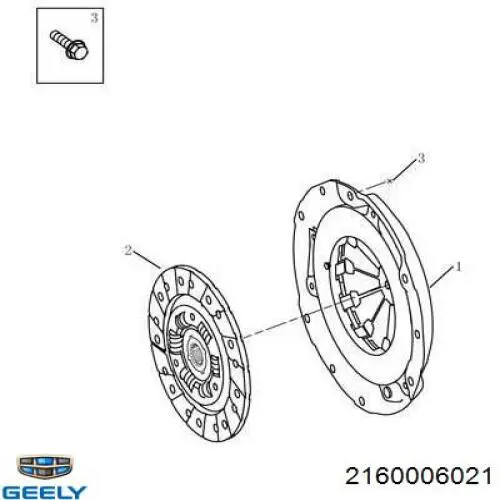 Tarcza sprzęgła Geely Mk sedana (2006 - 2026) cena, od 24,12 USD