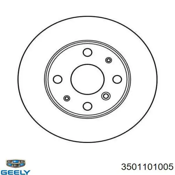 3501101005 Geely Tarcza hamulcowa przednia