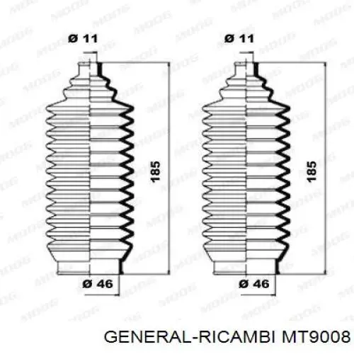  Listwa kierownicza (maglownica) Mitsubishi Colt 5
