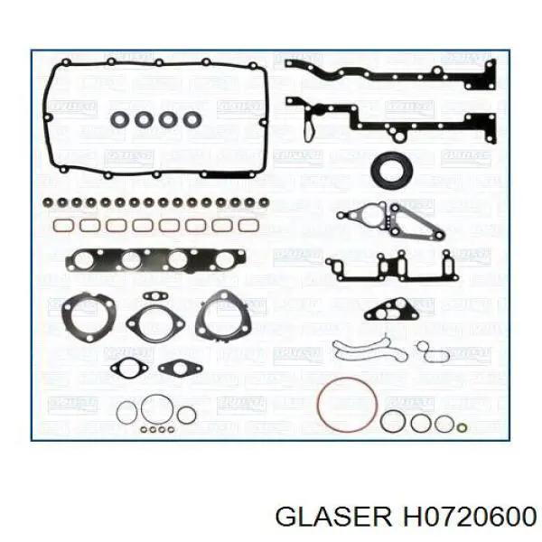Do koszyka H0720600 Glaser Uszczelka głowicy cylindrów