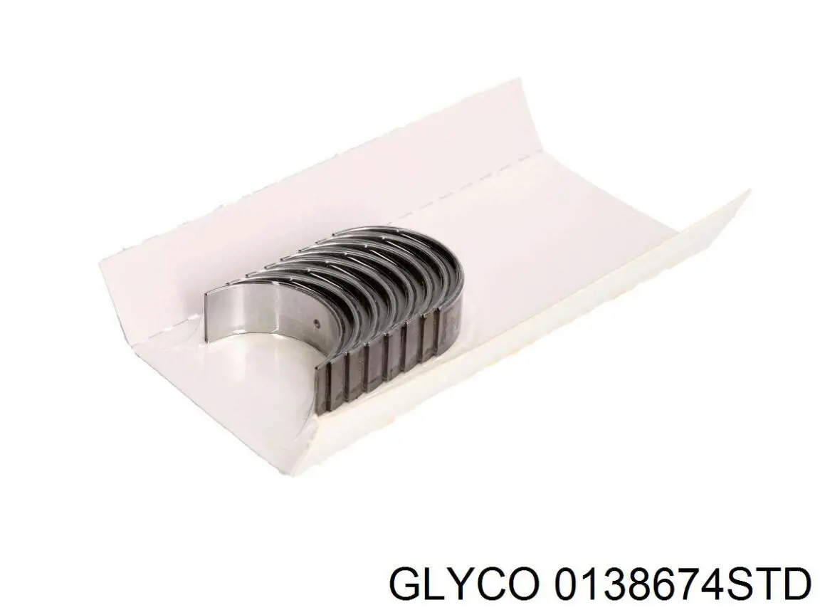 Panewki korbowodowe wału korbowego, zestaw, standardowe (STD) Glyco 0138674STD cena, od 21,03 USD