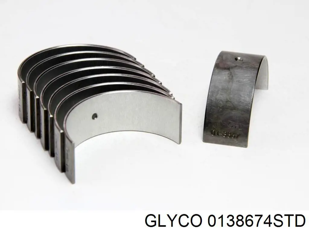 0138674STD Glyco Panewki korbowodowe wału korbowego, zestaw, standardowe (STD)