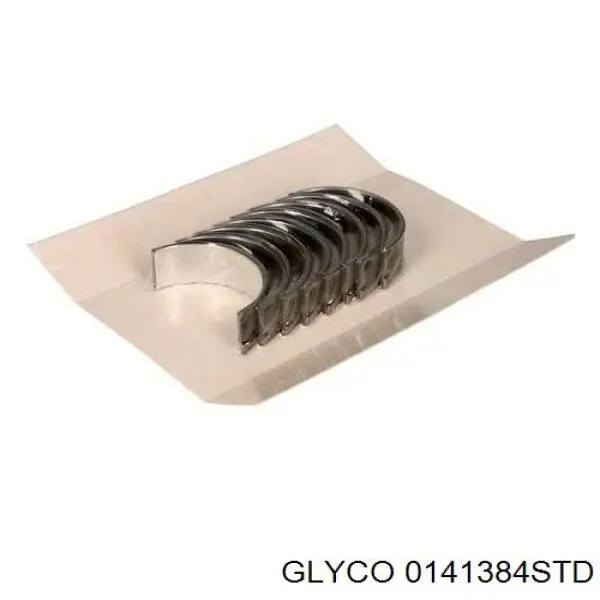 Do koszyka 0141384STD Glyco Panewki korbowodowe wału korbowego, zestaw, standardowe (STD)