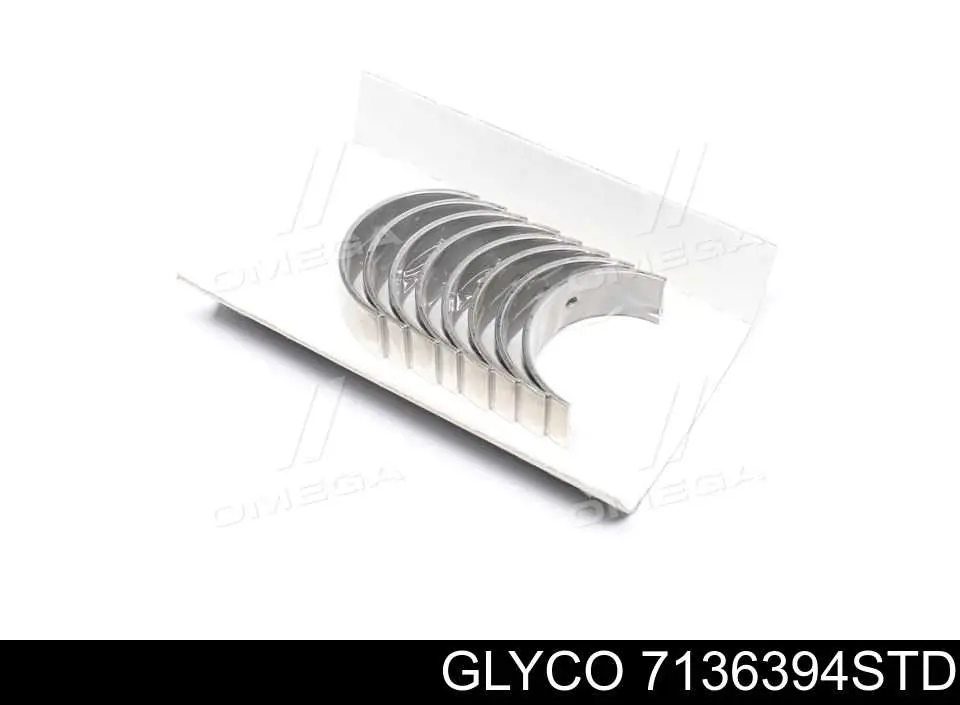 7136394STD Glyco Panewki korbowodowe wału korbowego, zestaw, standardowe (STD)
