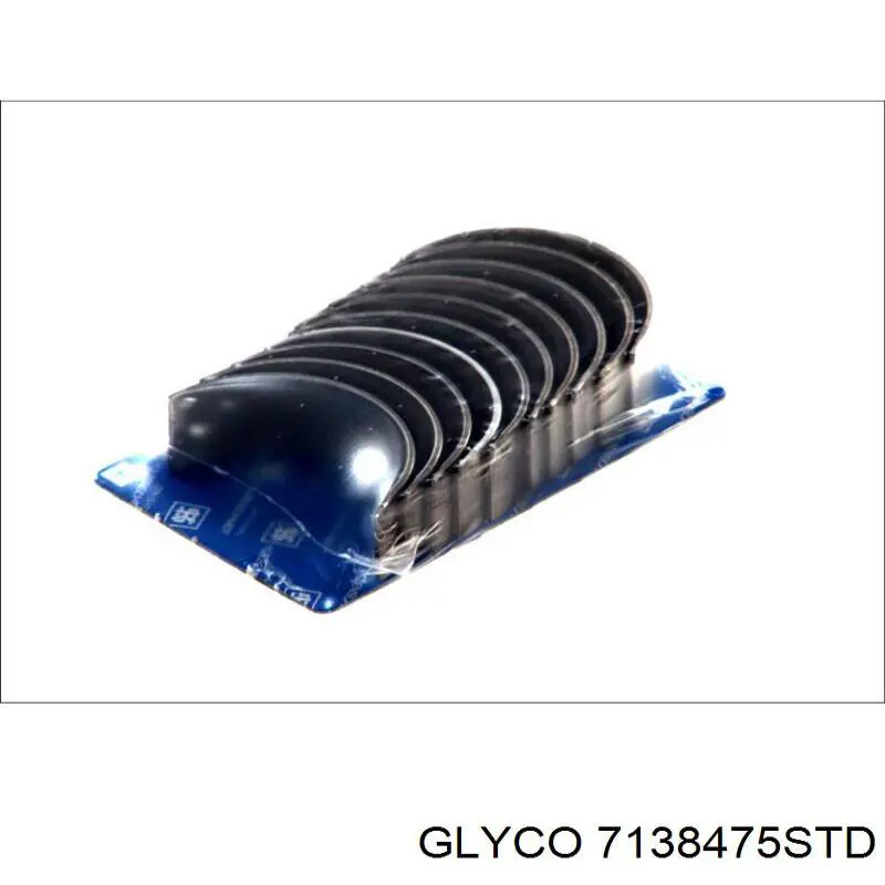 7138475STD Glyco Panewki korbowodowe wału korbowego, zestaw, standardowe (STD)