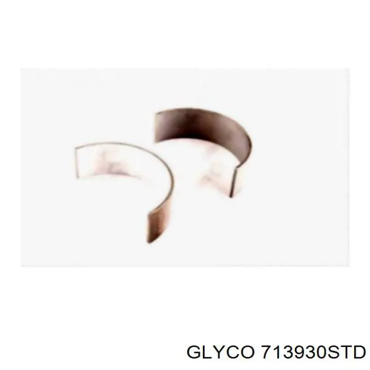 Do koszyka 713930STD Glyco Panewki korbowodowe wału korbowego, zestaw, standardowe (STD)