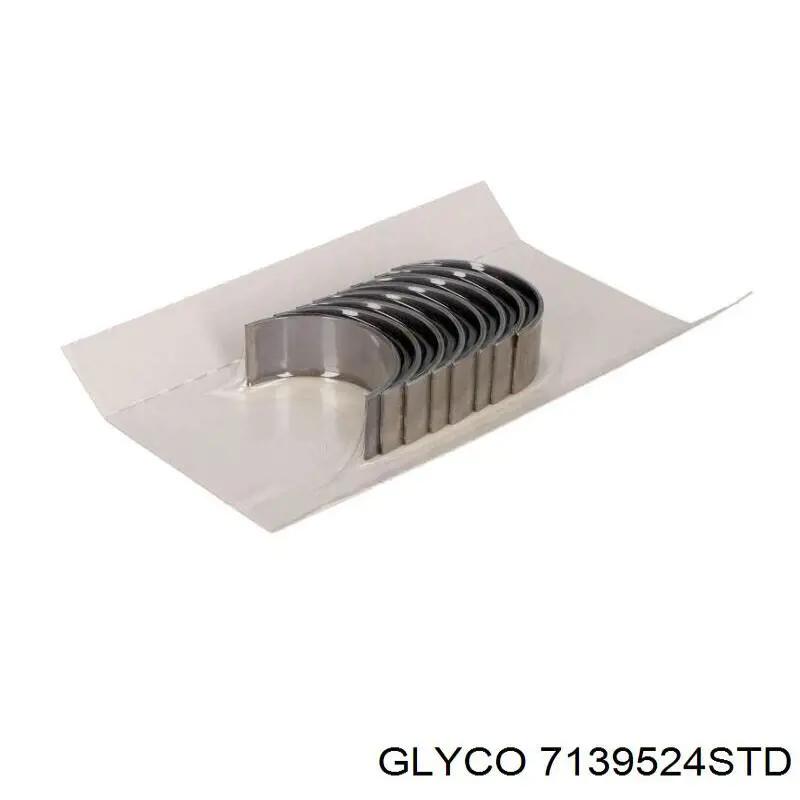 7139524STD Glyco Panewki korbowodowe wału korbowego, zestaw, standardowe (STD)