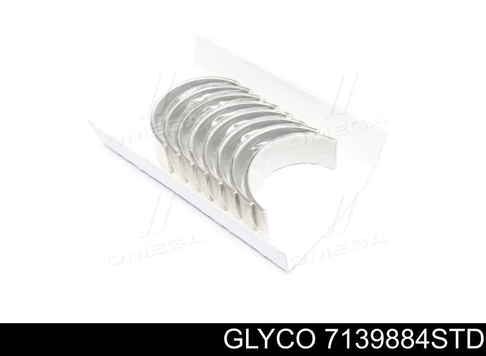 7139884STD Glyco Panewki korbowodowe wału korbowego, zestaw, standardowe (STD)