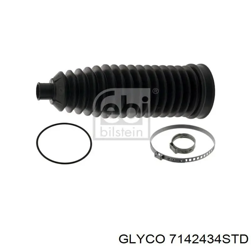 Panewki korbowodowe wału korbowego, zestaw, standardowe (STD) 7142434STD Glyco