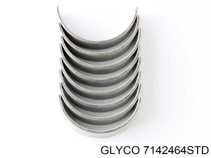Panewki korbowodowe wału korbowego, zestaw, standardowe (STD) Glyco 7142464STD cena, od 34,86 USD