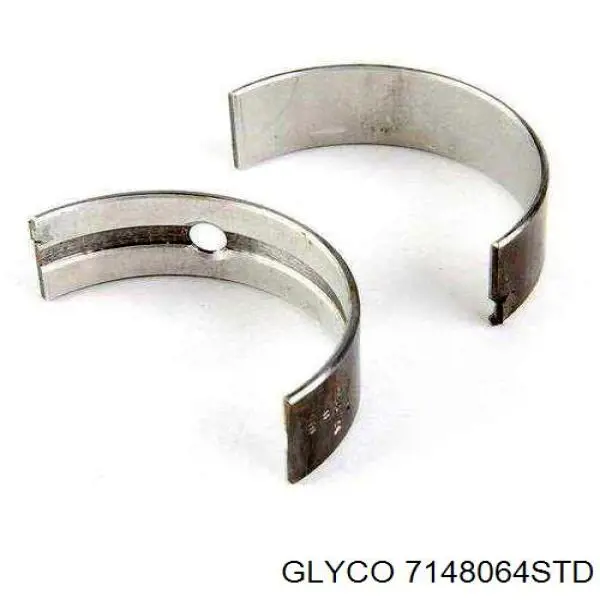 7148064STD Glyco Panewki korbowodowe wału korbowego, zestaw, standardowe (STD)