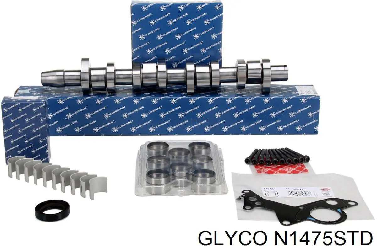 Panewka wałka rozrządu, standardowa, zestaw N1475STD Glyco