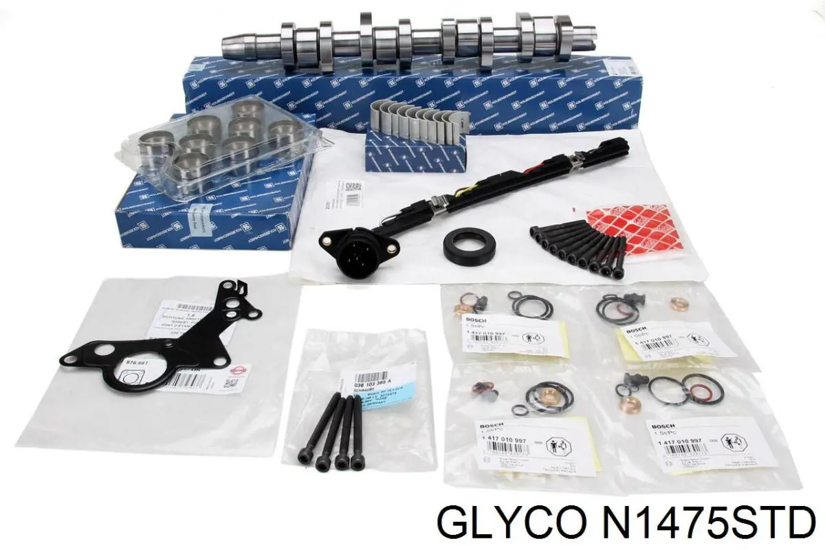 Do koszyka N1475STD Glyco Panewka wałka rozrządu, standardowa, zestaw