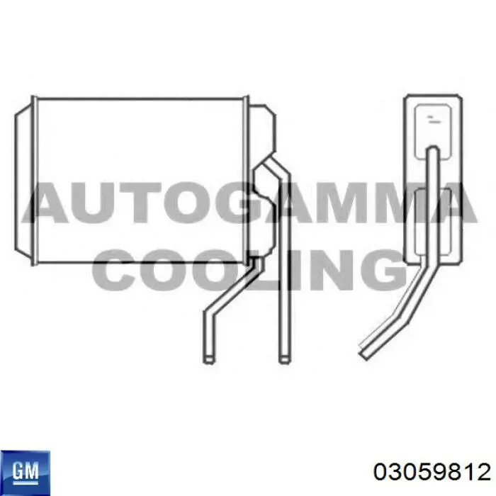 Chłodnica nagrzewnicy (ogrzewacza) General Motors 03059812 cena, od 34,50 USD