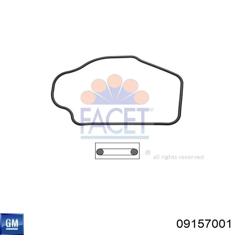 Uszczelka termostatu General Motors 09157001 cena, od 3,24 USD