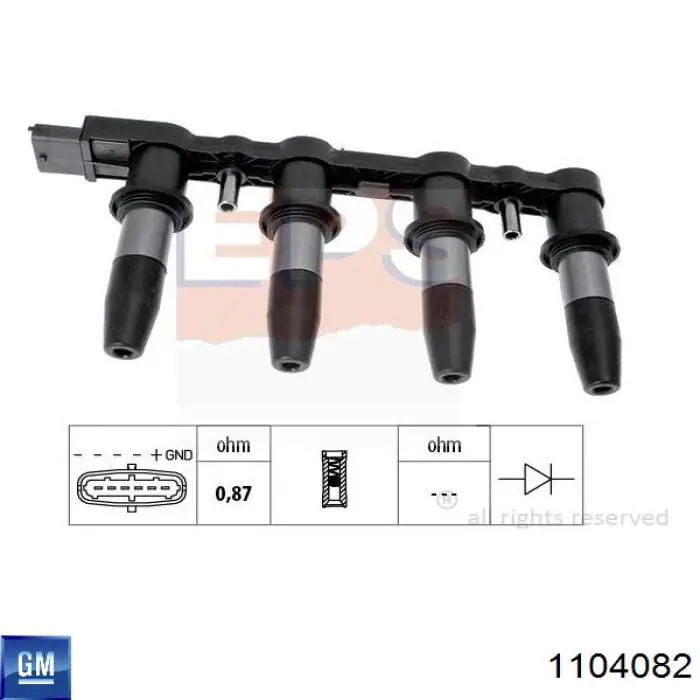 Cewka zapłonowa General Motors 1104082