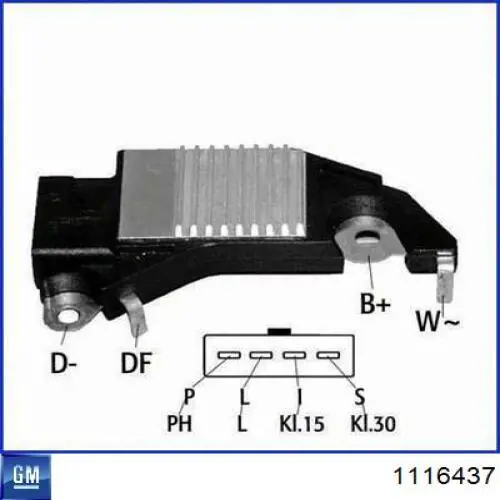 Regulator alternatora (przekaźnik ładowania) General Motors 1116437 cena, od 15,64 USD