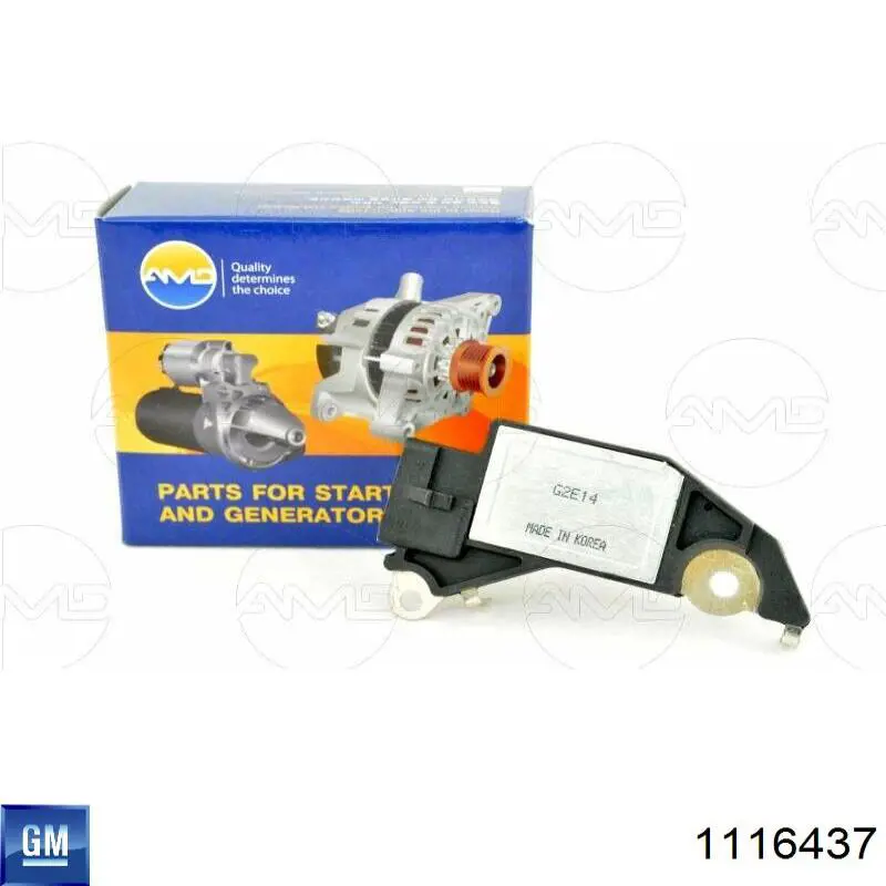 Do koszyka 1116437 General Motors Regulator alternatora (przekaźnik ładowania)