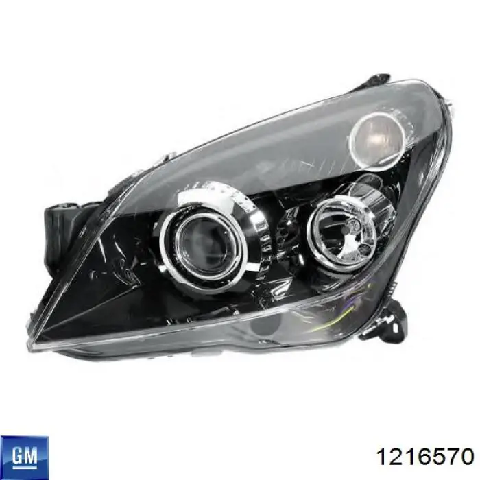 Do koszyka 1216570 General Motors Reflektor prawy