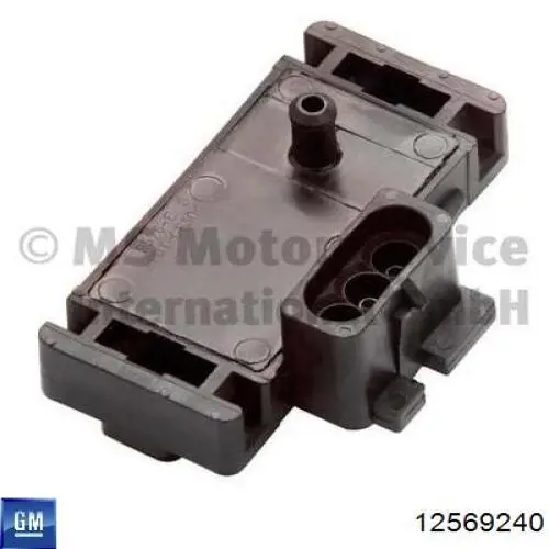 Czujnik ciśnienia w kolektorze ssącym, MAP 12569240 General Motors