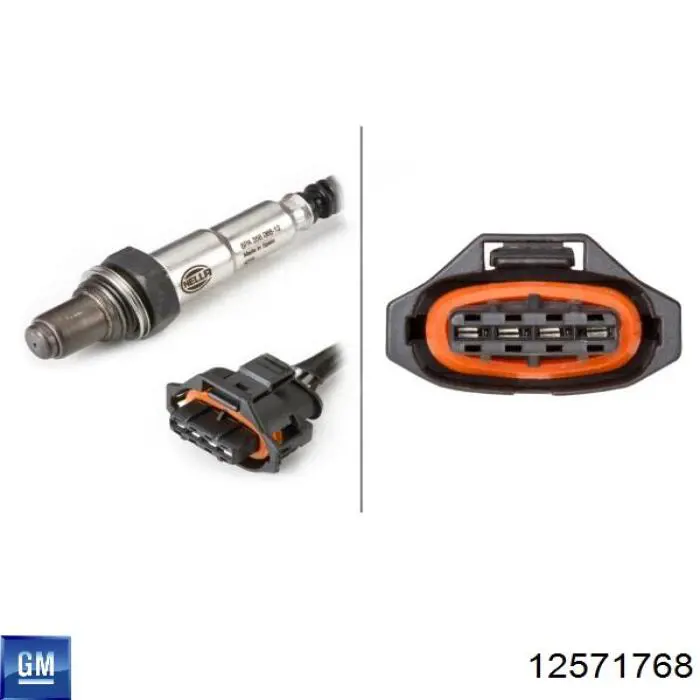 12571768 General Motors Sonda lambda czujnik tlenu przed katalizatorem