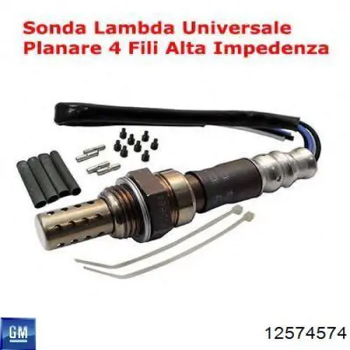 Sonda lambda, czujnik tlenu 12574574 General Motors