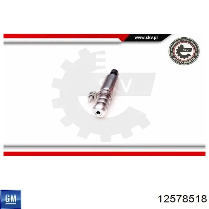 Do koszyka 12578518 General Motors Zawór elektromagnetyczny położenia (faz) wałka rozrządu prawy