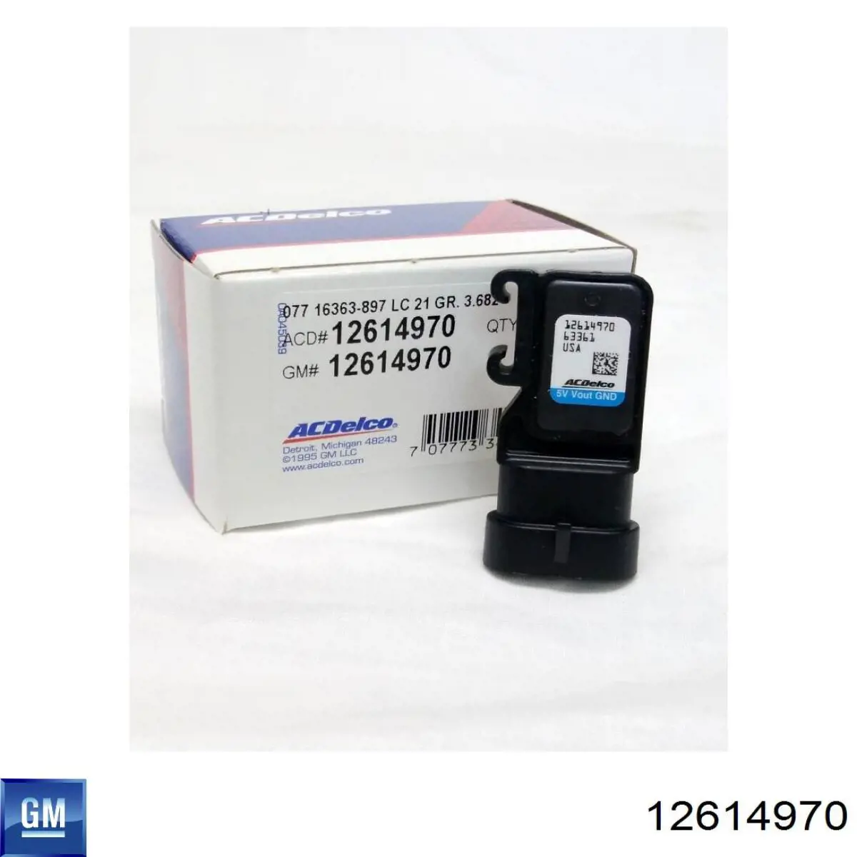 Do koszyka 12614970 General Motors Czujnik ciśnienia w kolektorze ssącym, MAP